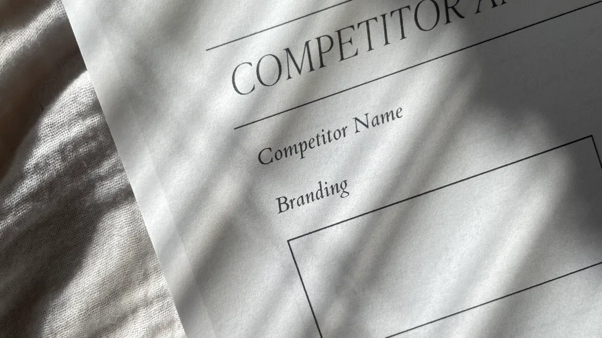 How to analyze competitor content for SEO gaps — Light and Shadow on a Business Planner Pages