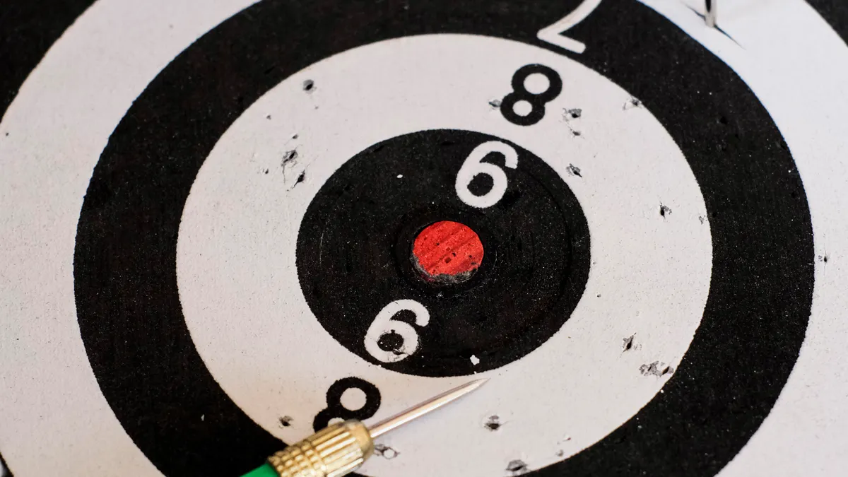 How to choose target pages when several competitors already rank — High Precision Dartboard Competition Close-up