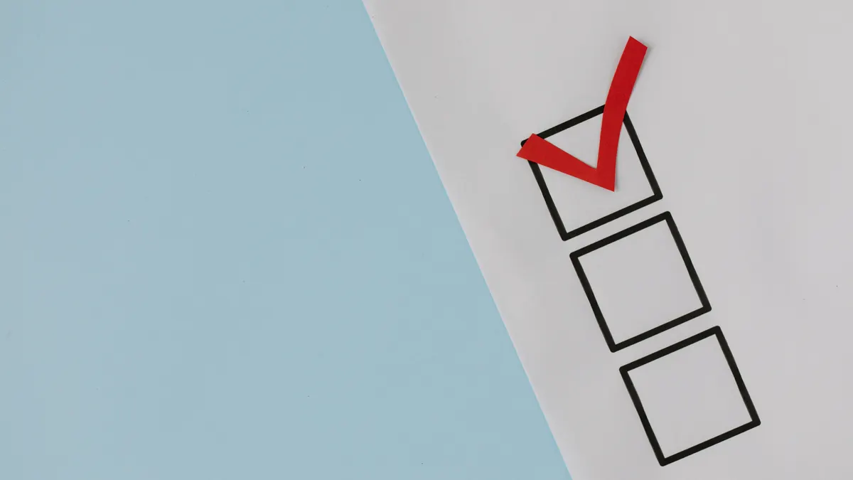 How to prioritize which competitor keywords to target first paper checklist with one checked box